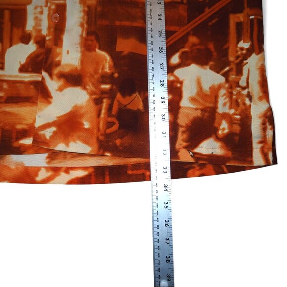 Clench 701 Jeans VTG Y2K Chinatown Button Down Streetwear Shirt Men's XL - Picture 8 of 9